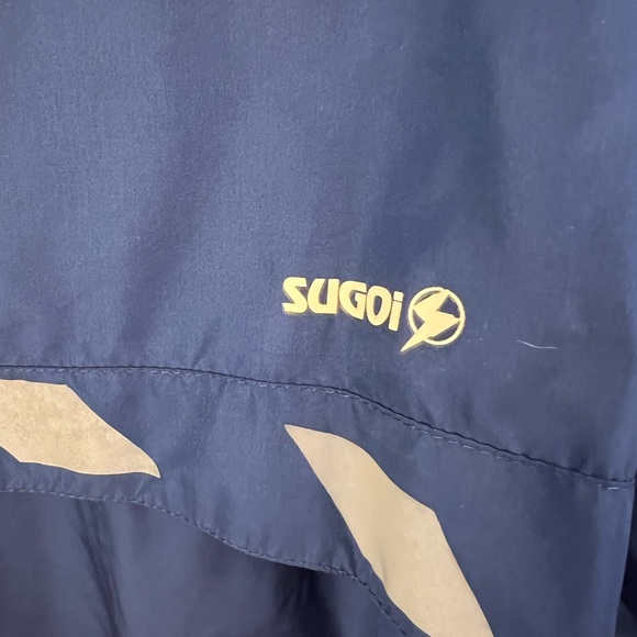 Sugoi Jacket Womens L Blue Full Zip Pockets Windbreaker Cycling Vented - Picture 7 of 7